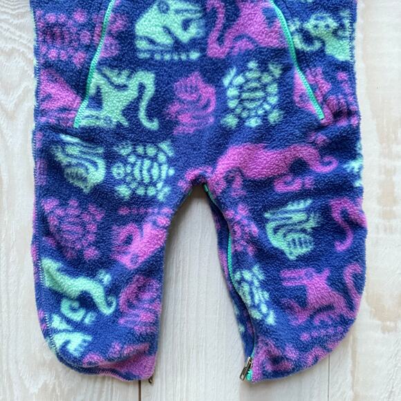 VTG Patagonia Baby Size 12-16lbs Synchilla Aztec Bunting Fleece Made in USA RARE - Picture 4 of 8